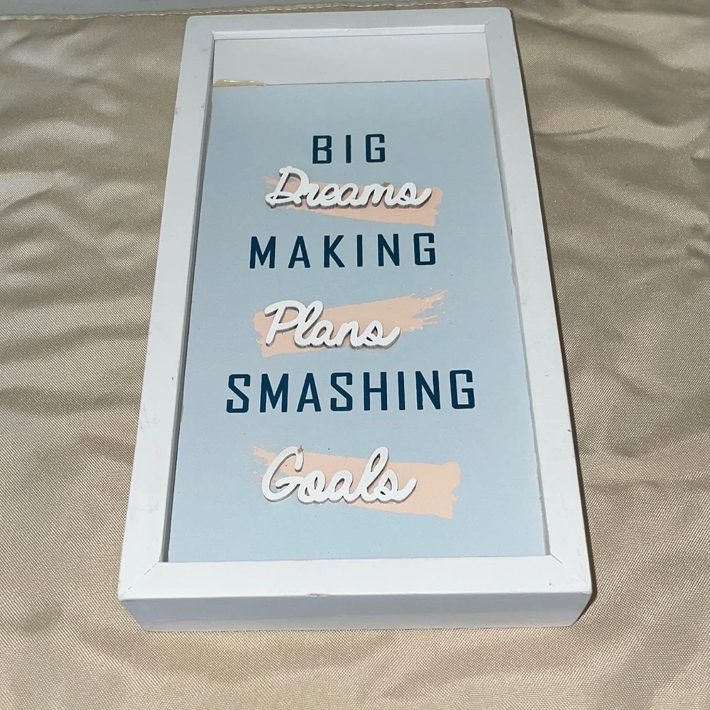 Ashland tabletop decor white shadow box - Picture 1 of 3